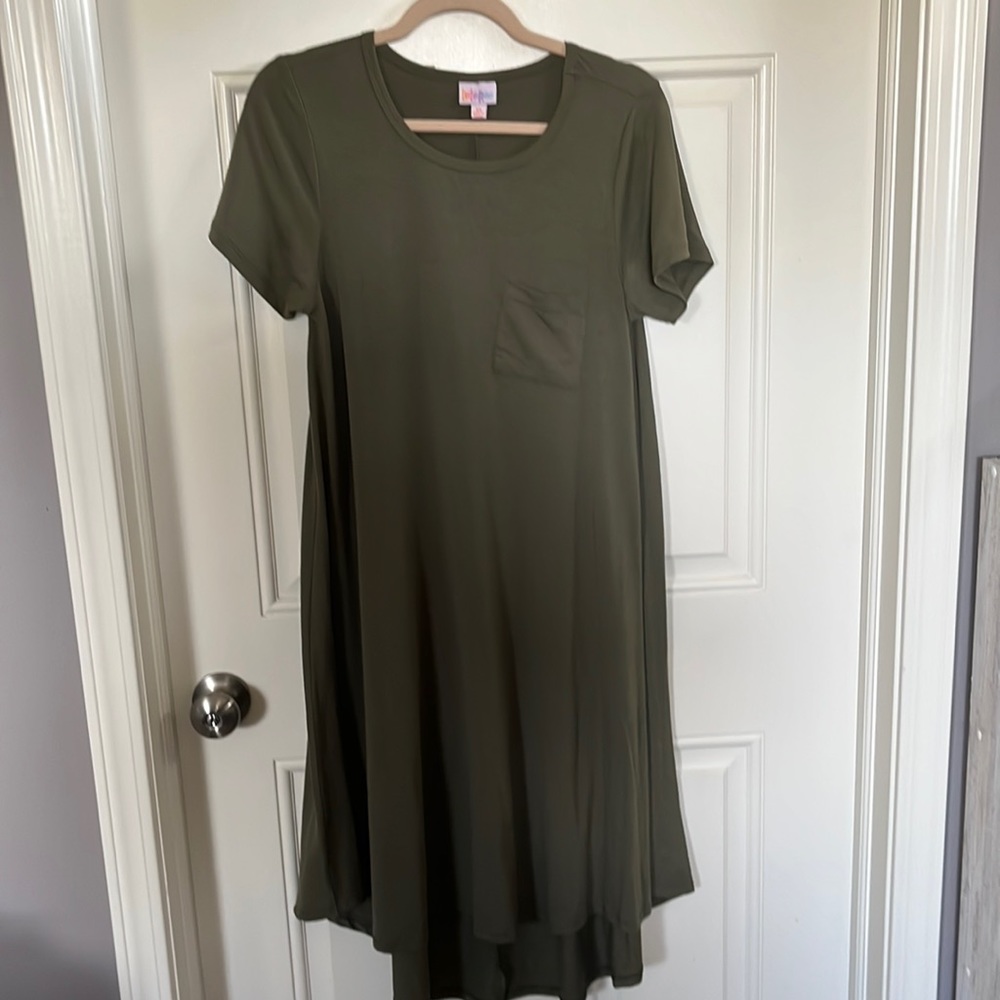Lularoe Carly olive green